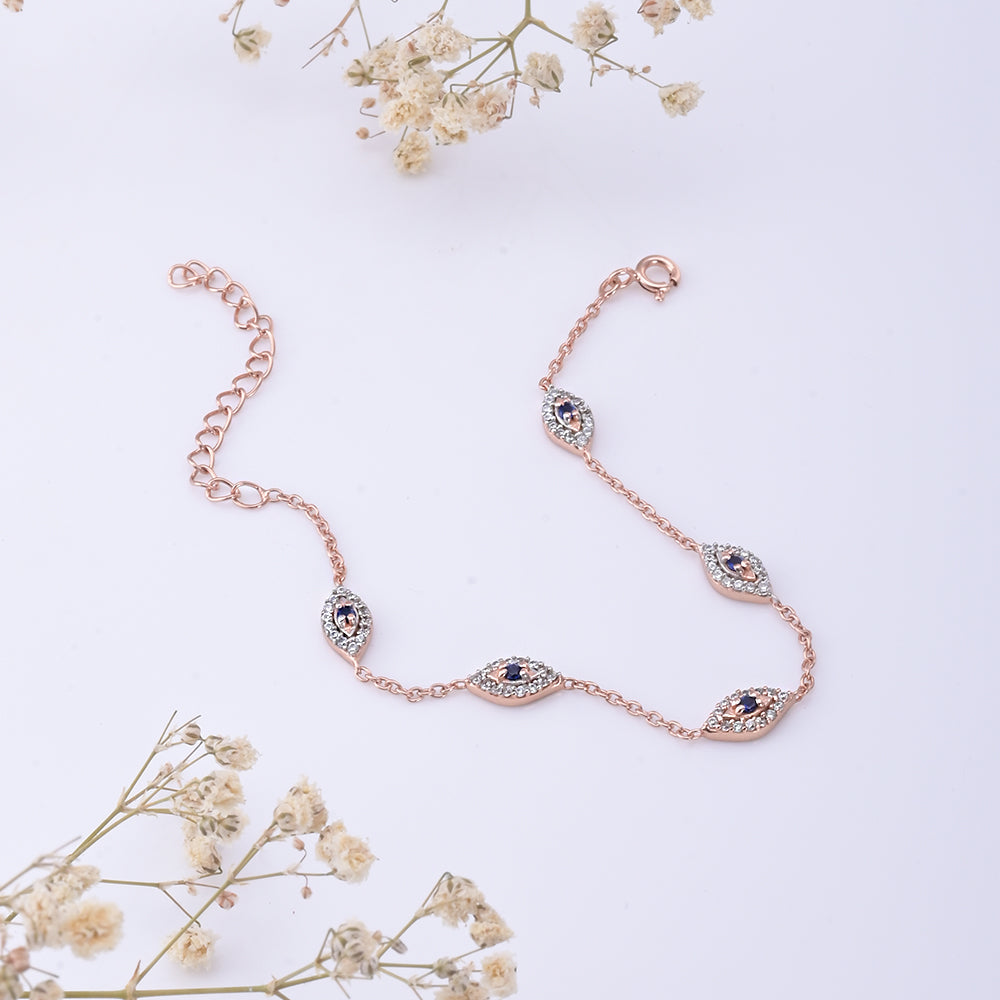 Evil Eye Anklets | Pure 925 Silver