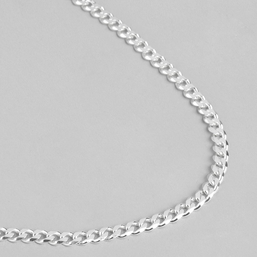 Silver Mens Cuban Chain