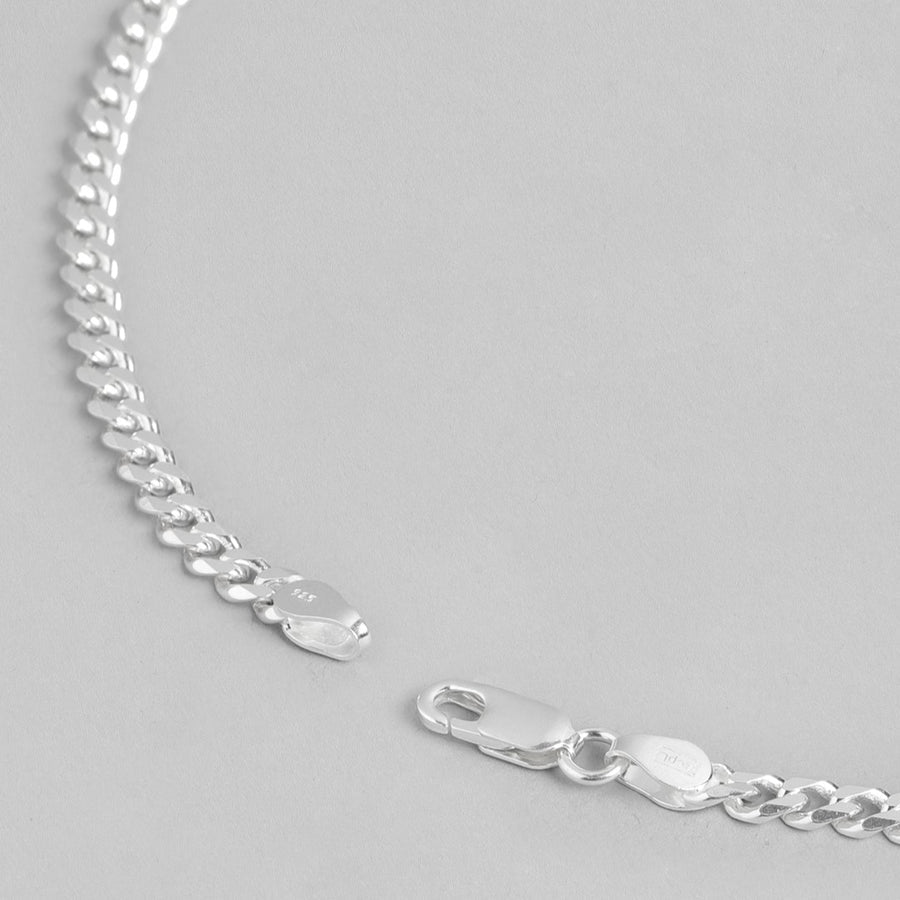 Silver Mens Cuban Chain