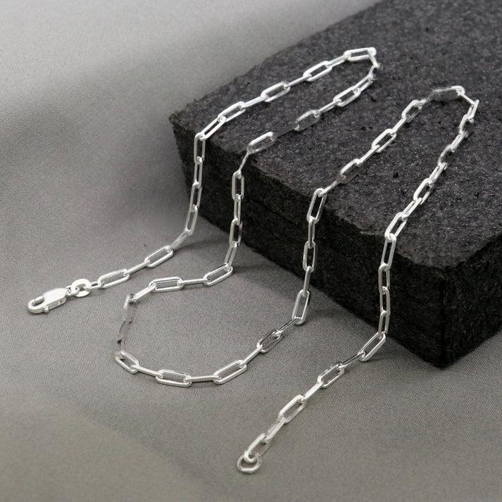 Mens Masculinity Silver Link Chain