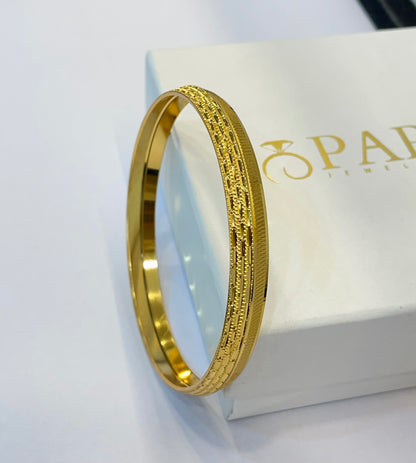 AuraBand Men's Kada | 22Kt Gold Plated
