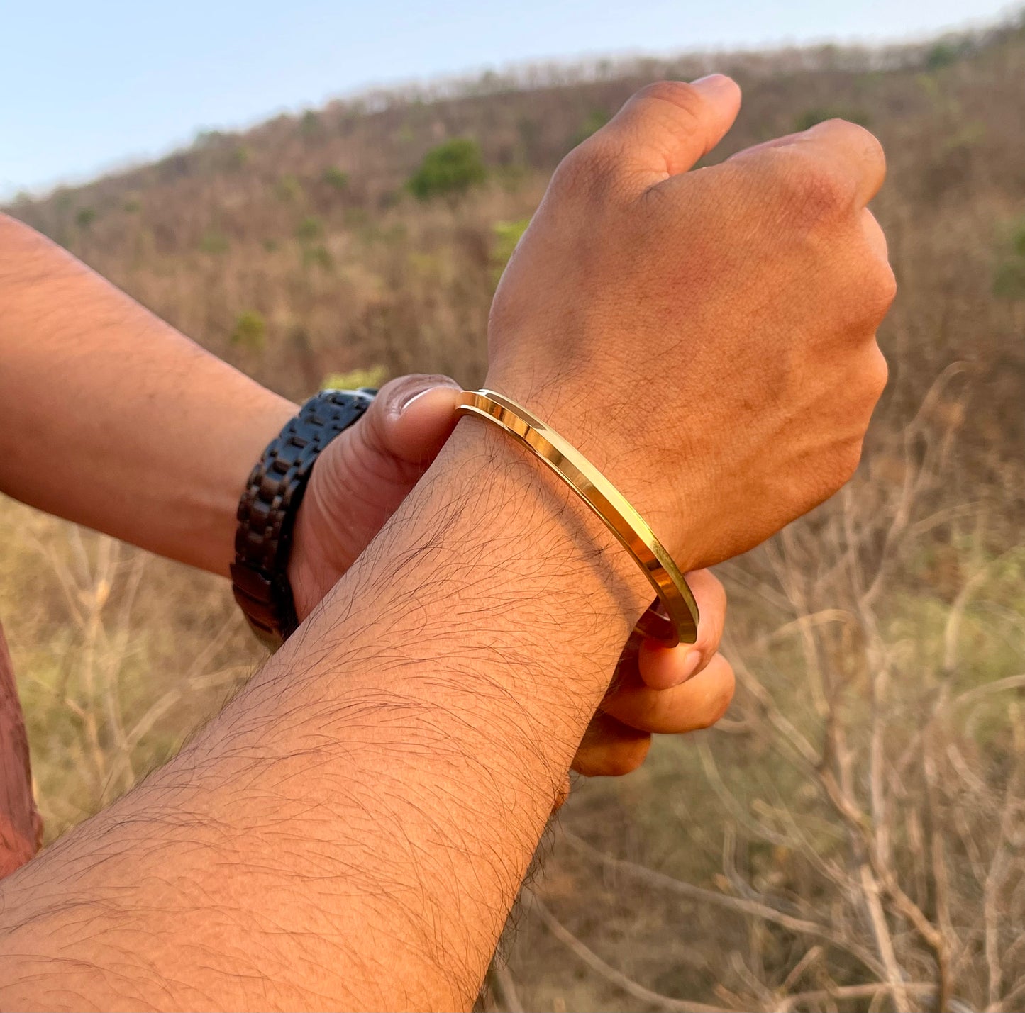 Men's Punjabi Kada | 22kt Gold Plated