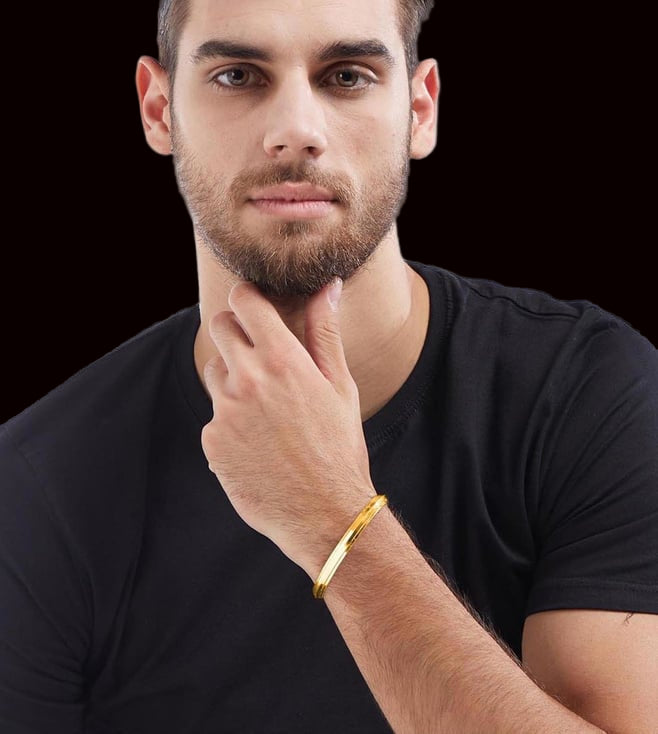 Men's Punjabi Kada | 22kt Gold Plated