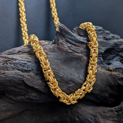 King's Braid Chain | 22 Kt Gold Plated