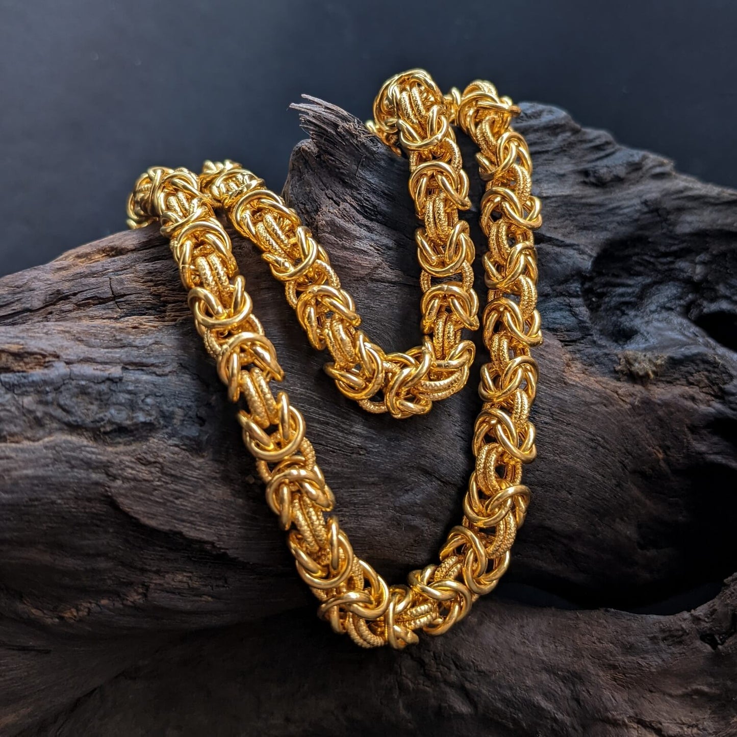 King's Braid Chain | 22 Kt Gold Plated