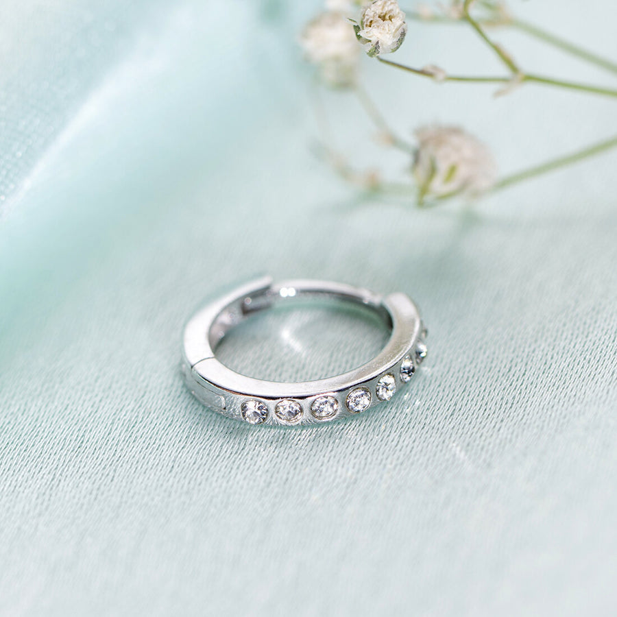 Zircons Nose Ring | 925 Pure Silver
