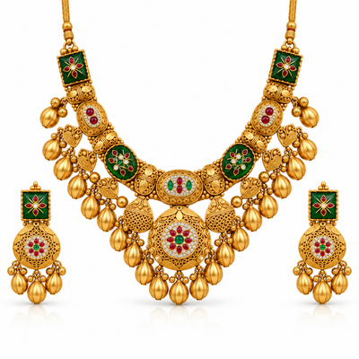 Ornate Temple Set | 925 Sterling Silver