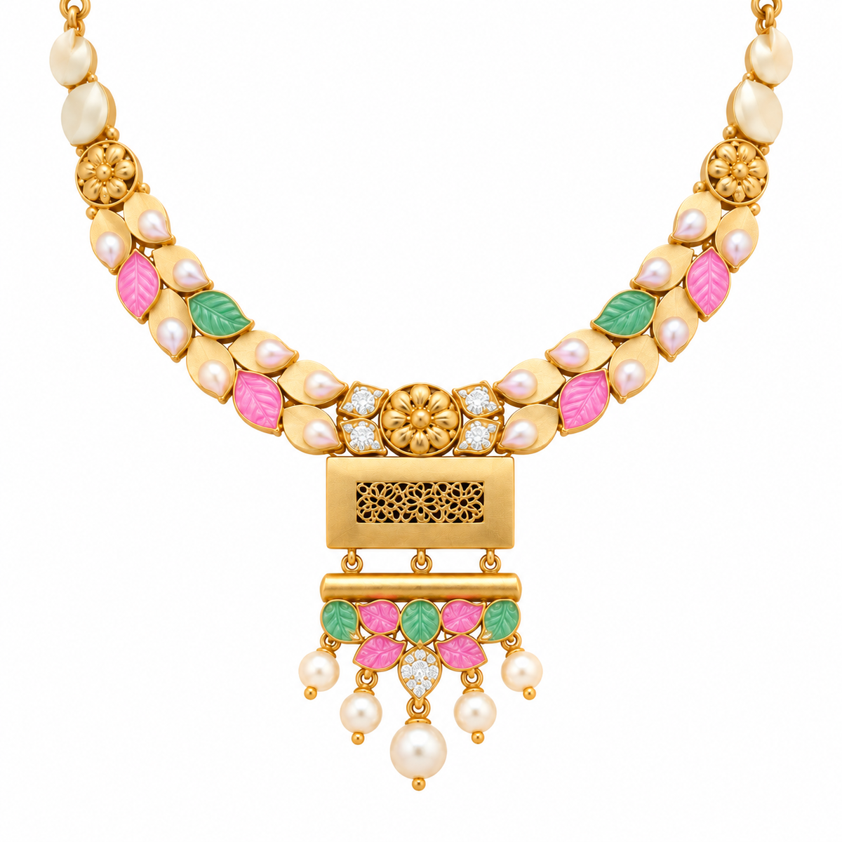 Rajwada Meenakari Necklace | 925 Sterling Silver