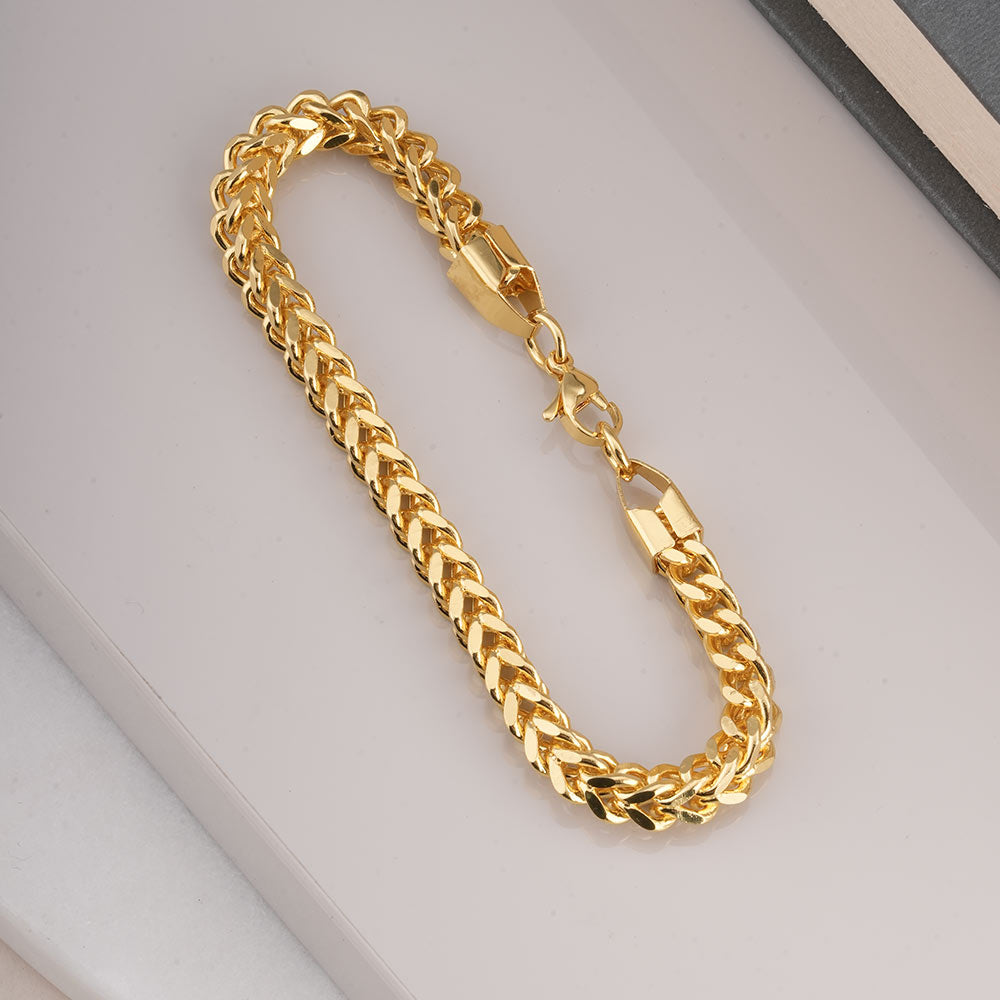 Woven Gold Bracelet