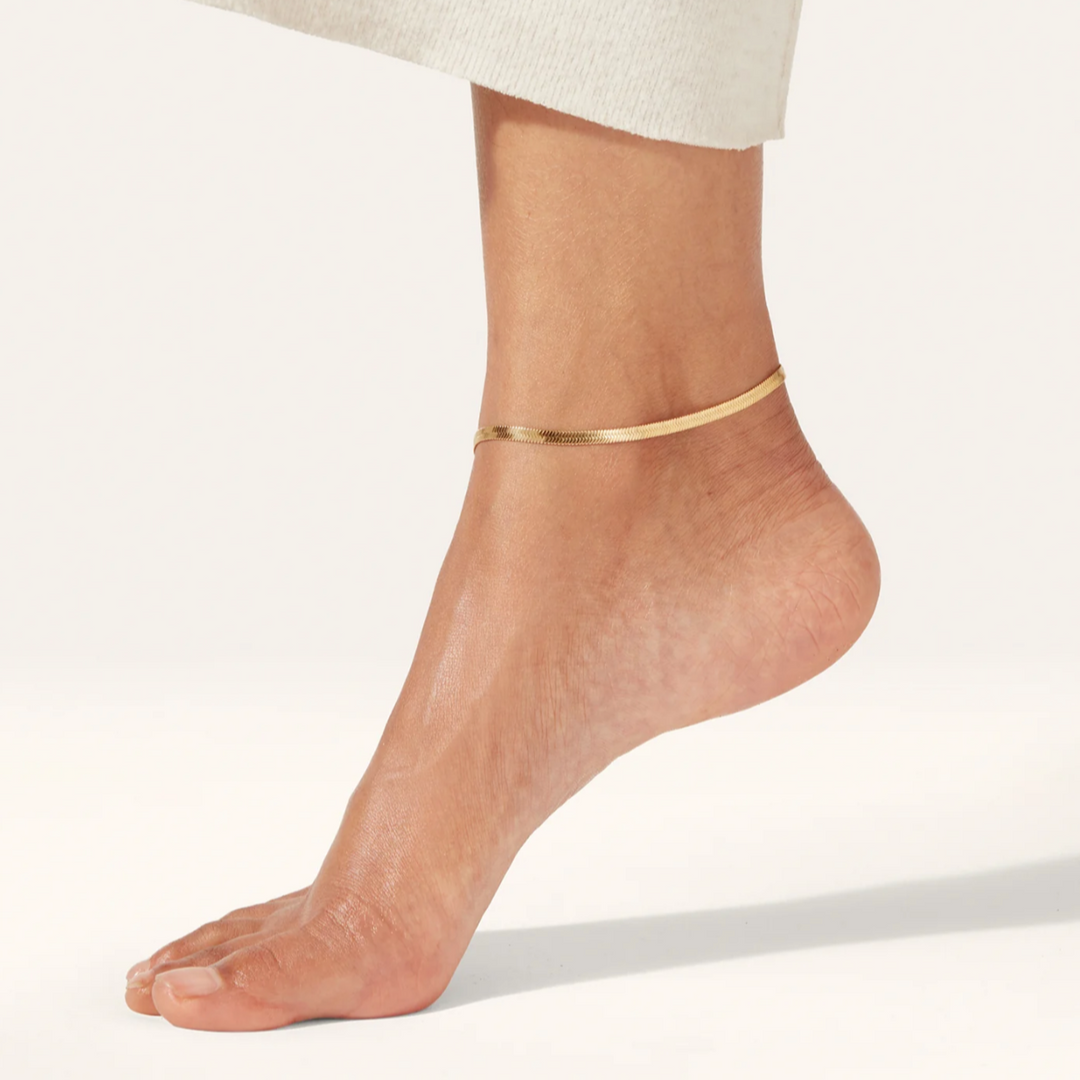 Golden Snake Chain Anklets