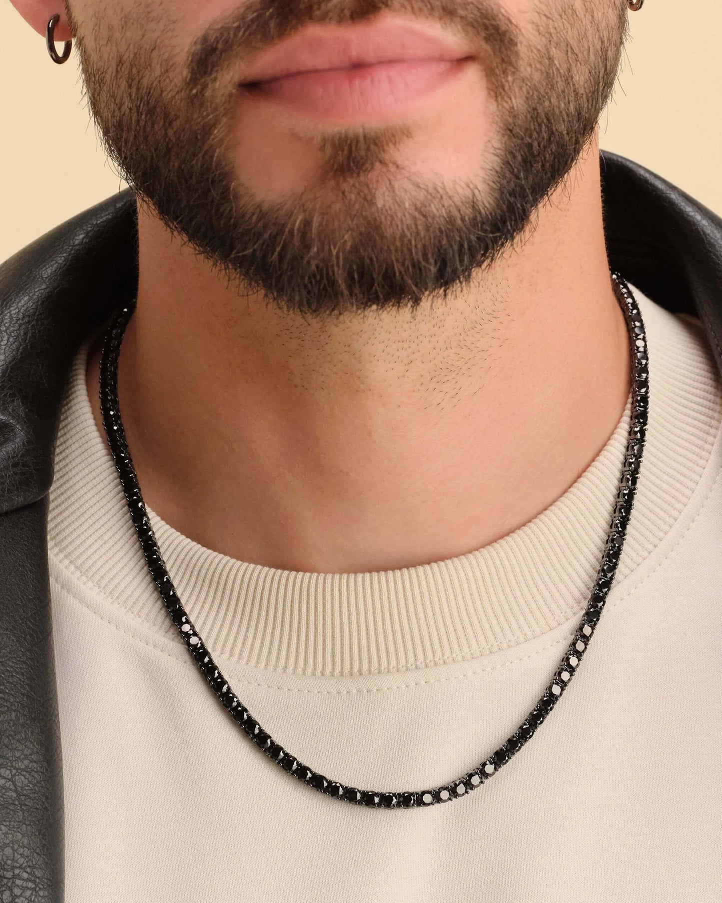 Tennis Chain in Black