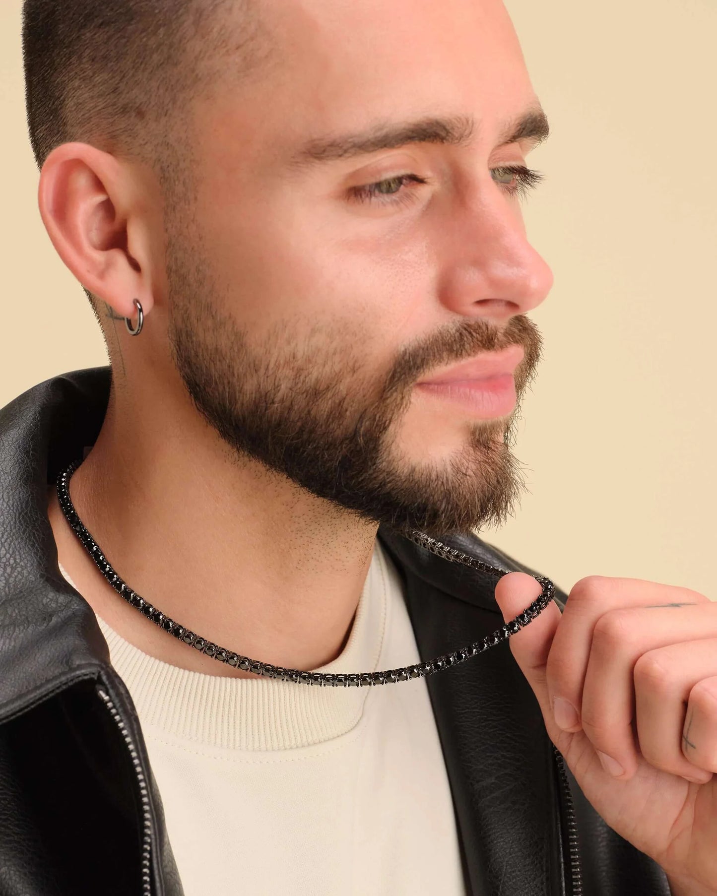 Tennis Chain in Black