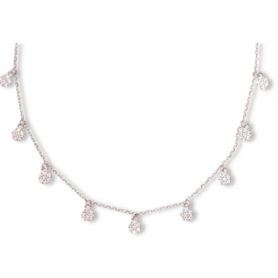 Silver Blossom Garland Necklace hover image
