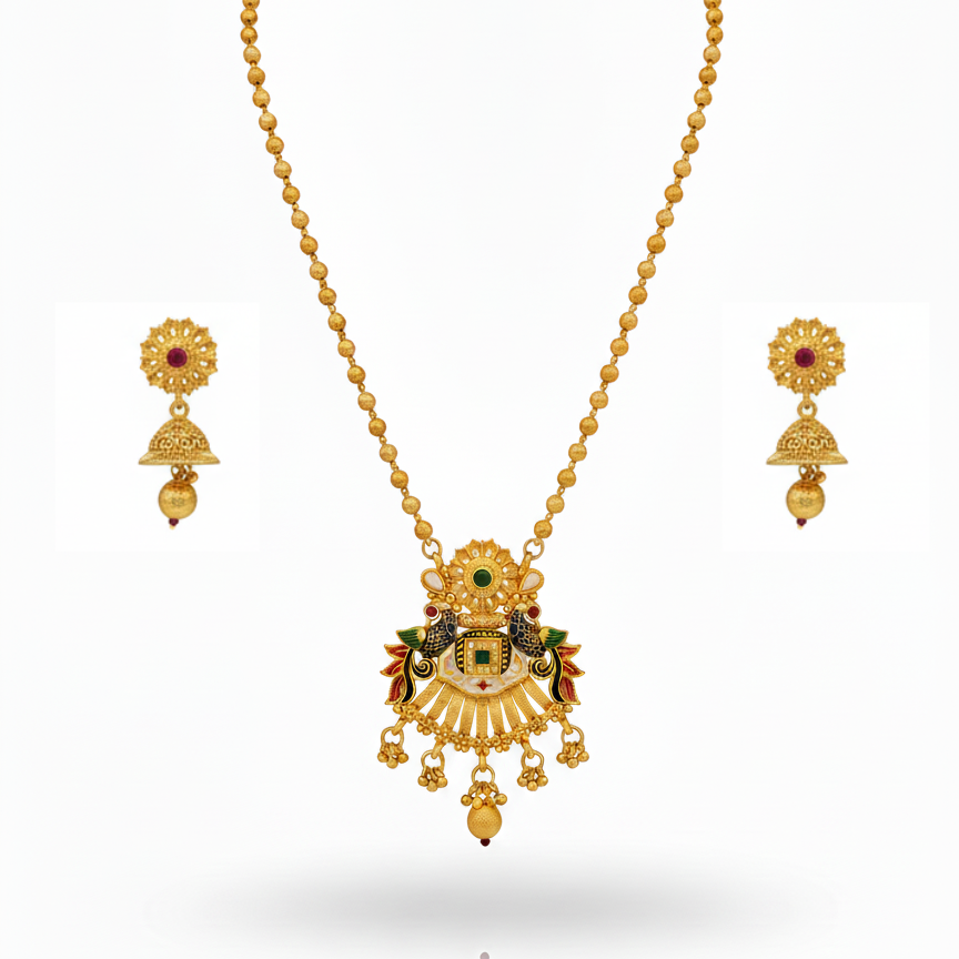 Peakock Rajwadi Mangalsutra