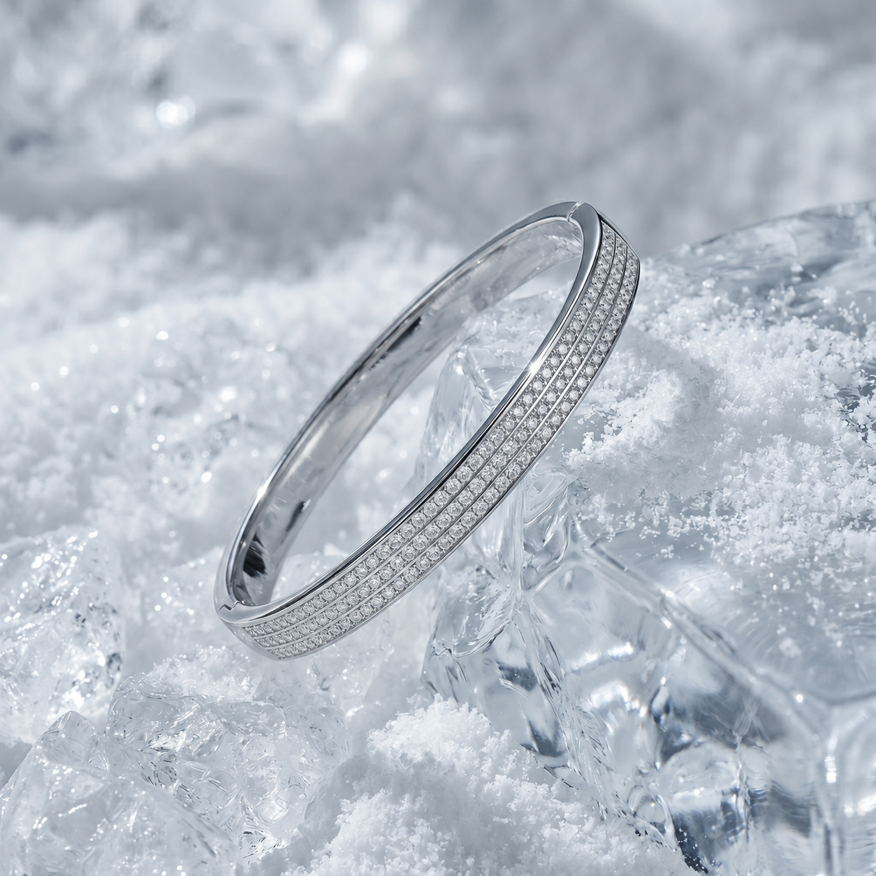 Three Line Iced Out Bracelet