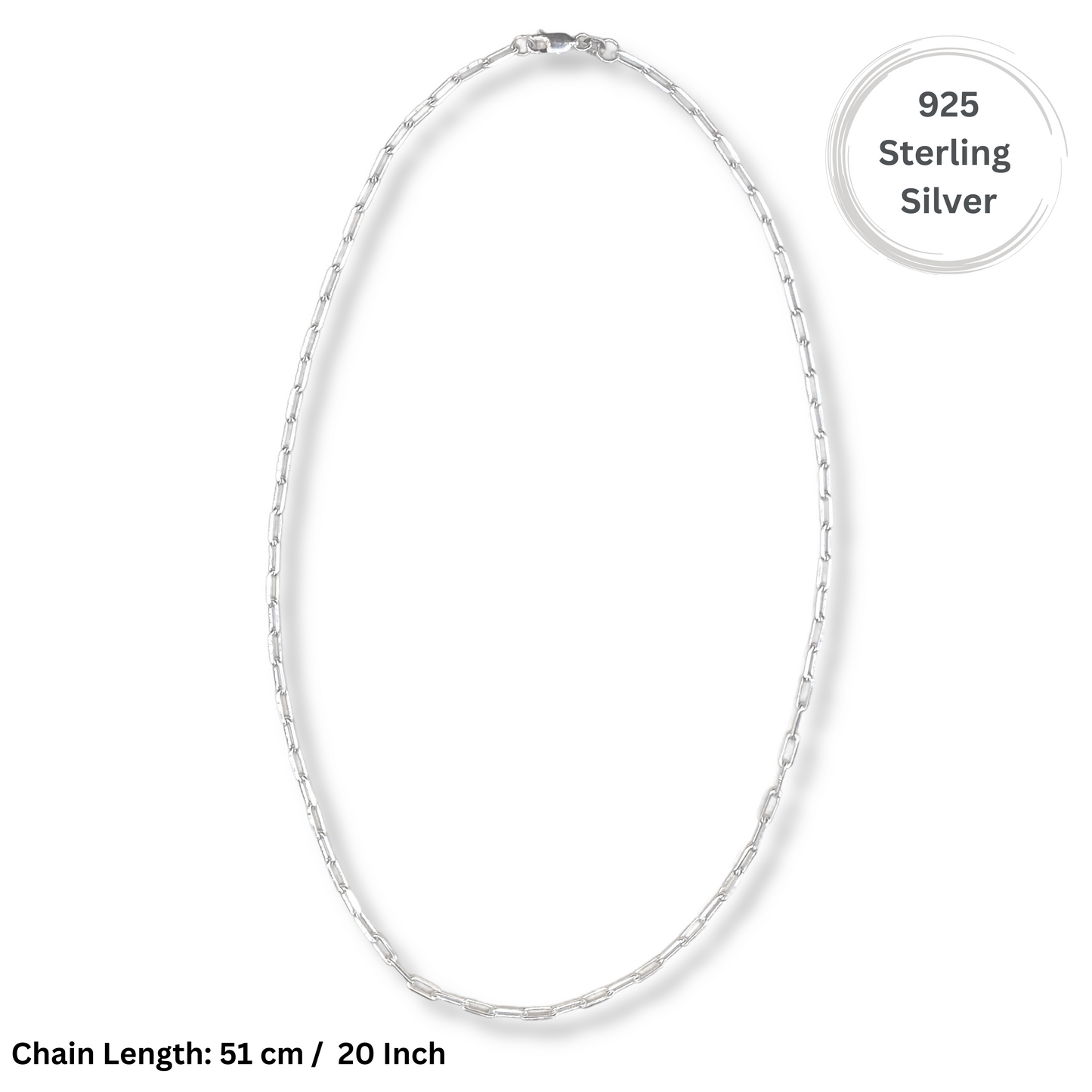 Mens Masculinity Silver Link Chain