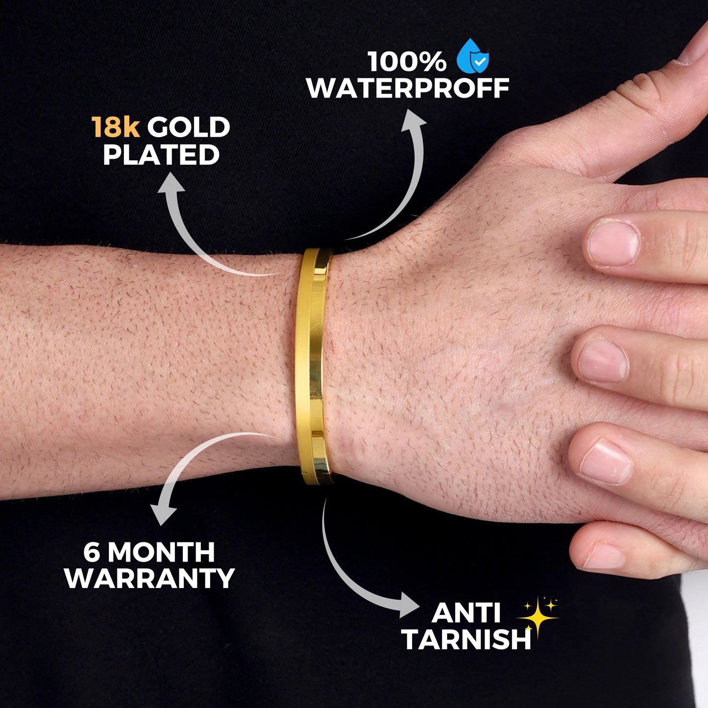 Men's Glossy Matte Kada