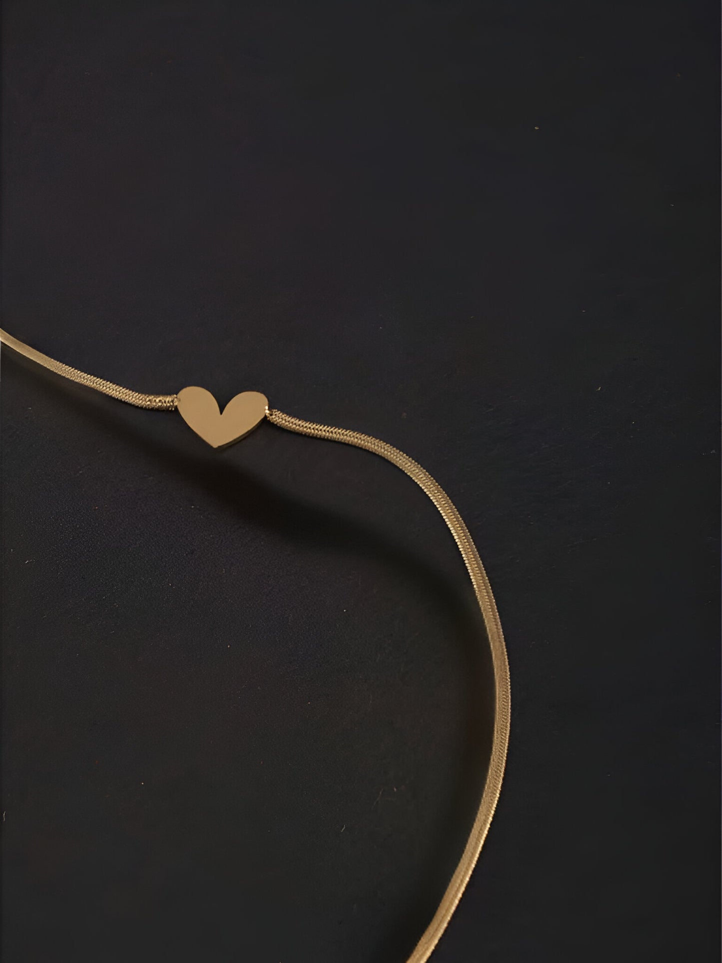 Golden Heart Anklets| 925 Pure Silver